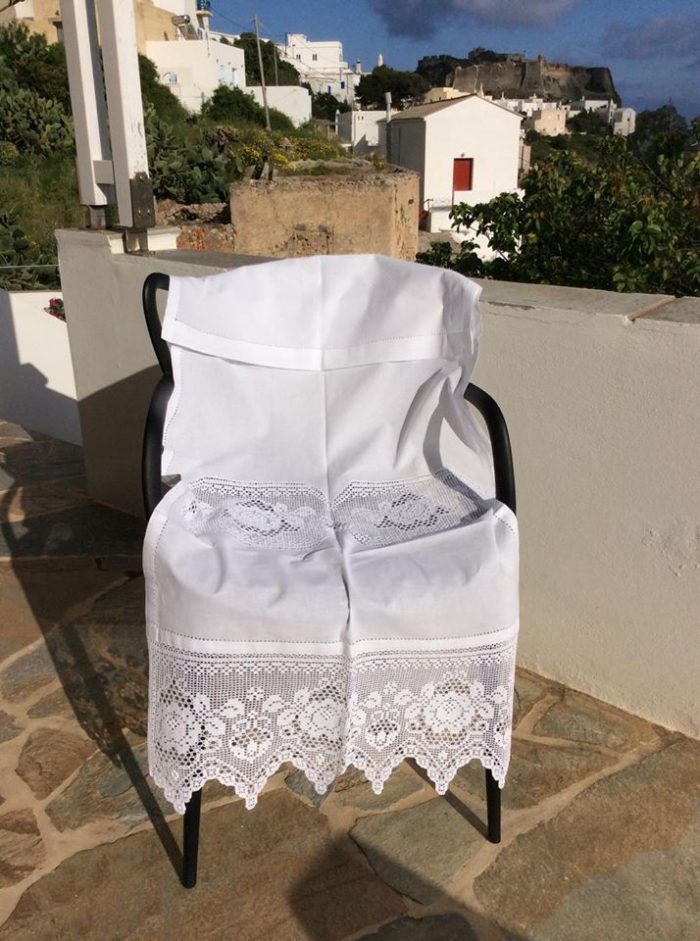 Cutwork handmade curtain with croche