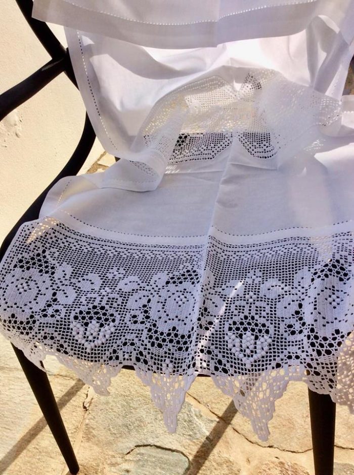 Cutwork handmade curtain with croche - Image 4
