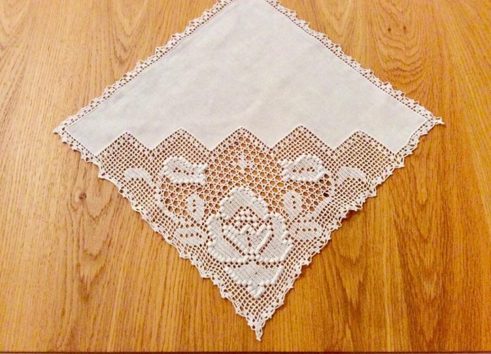 Handmade croche napkins