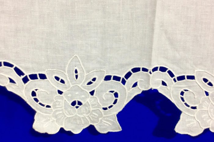 Cutwork handmade curtain with angels old traditional pattern - Image 6