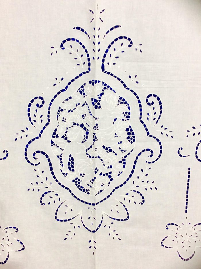 Cutwork handmade curtain with angels old traditional pattern - Image 7