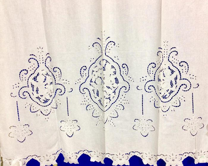 Cutwork handmade curtain with angels old traditional pattern - Image 2