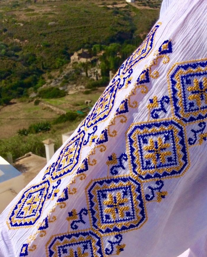 Cotton Shirt embroidered with Greek traditional designs - Image 4