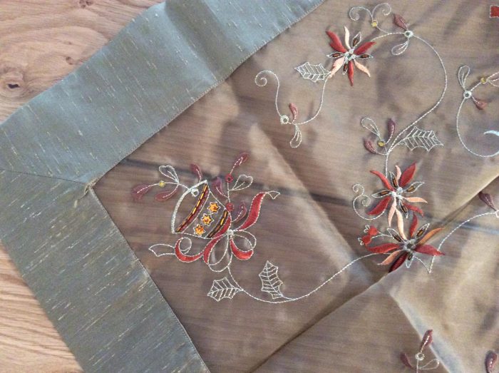 Christmas square embroidered tablecloth - Image 5
